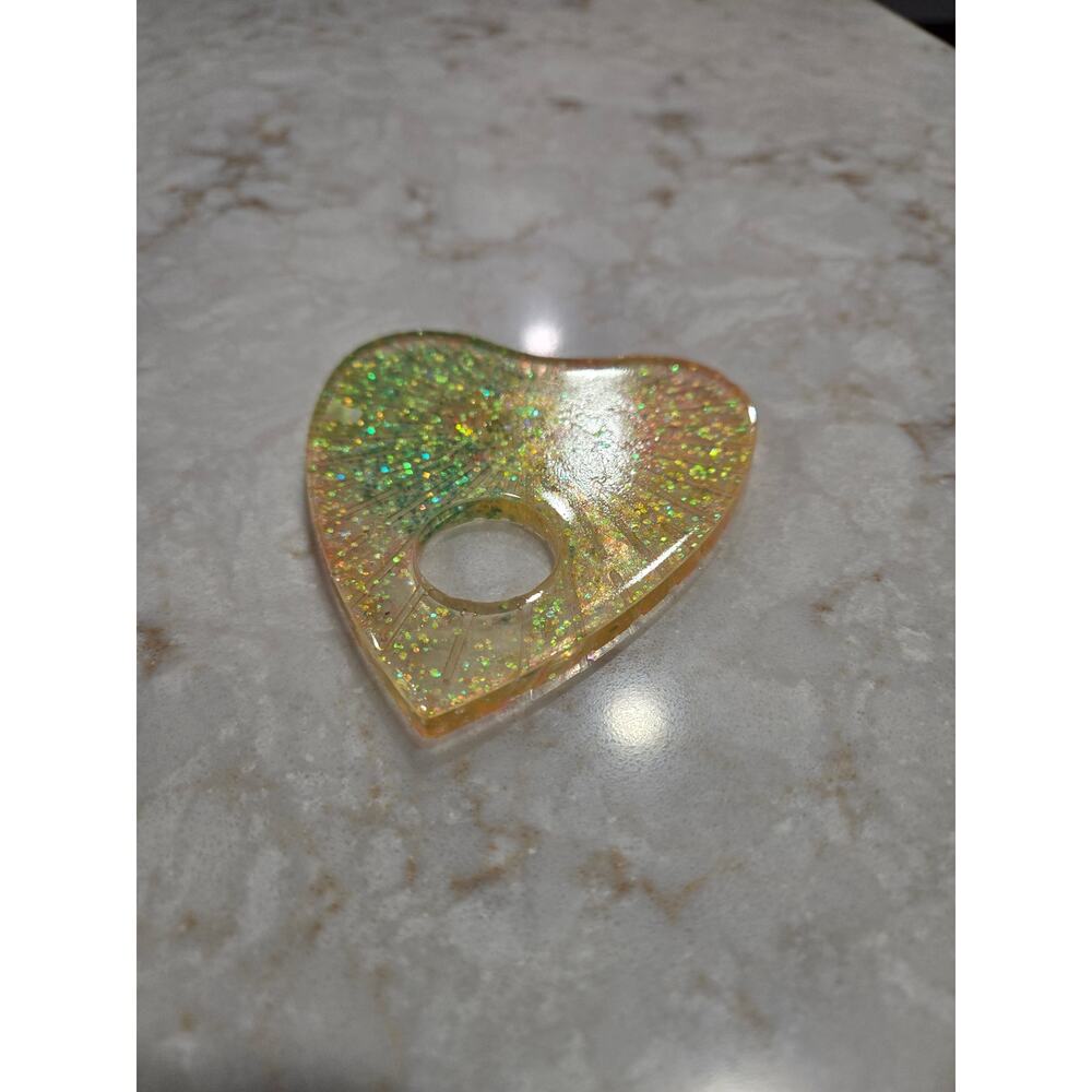 Handmade Medium Planchette Ouija Board Tool Piece Multicolored